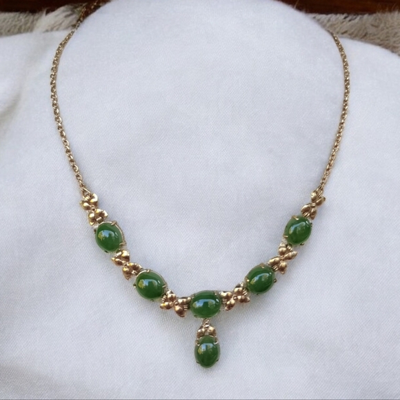 Antique jade necklace - Picture 2 of 12